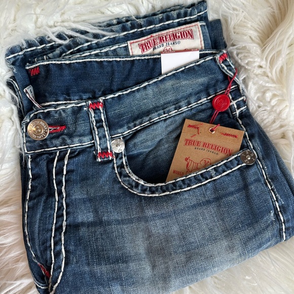 NWT! True Religion Men’s Straight Flap Super T Jeans - Picture 2 of 6